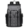 DRAWSTRING FAUX LEATHER BACKPACK