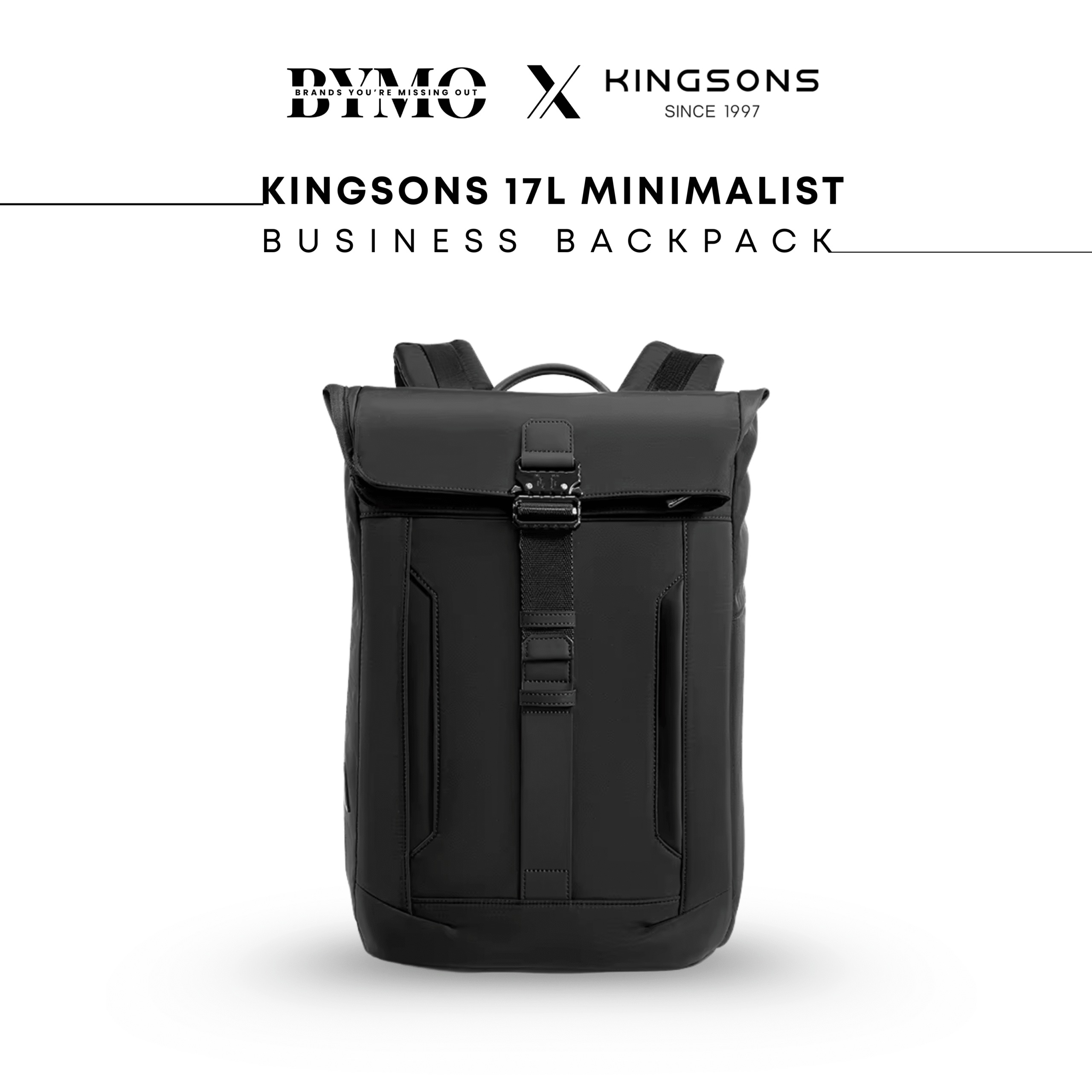 3 KINGSONS 17L MINIMALIST BUSINESS BACKPACK - Image 1