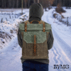 Retro Vintage Canvas Backpack - Image 3
