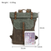 Retro Vintage Canvas Backpack - Image 4